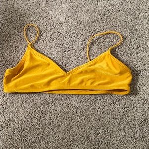 Yellow bikini top
